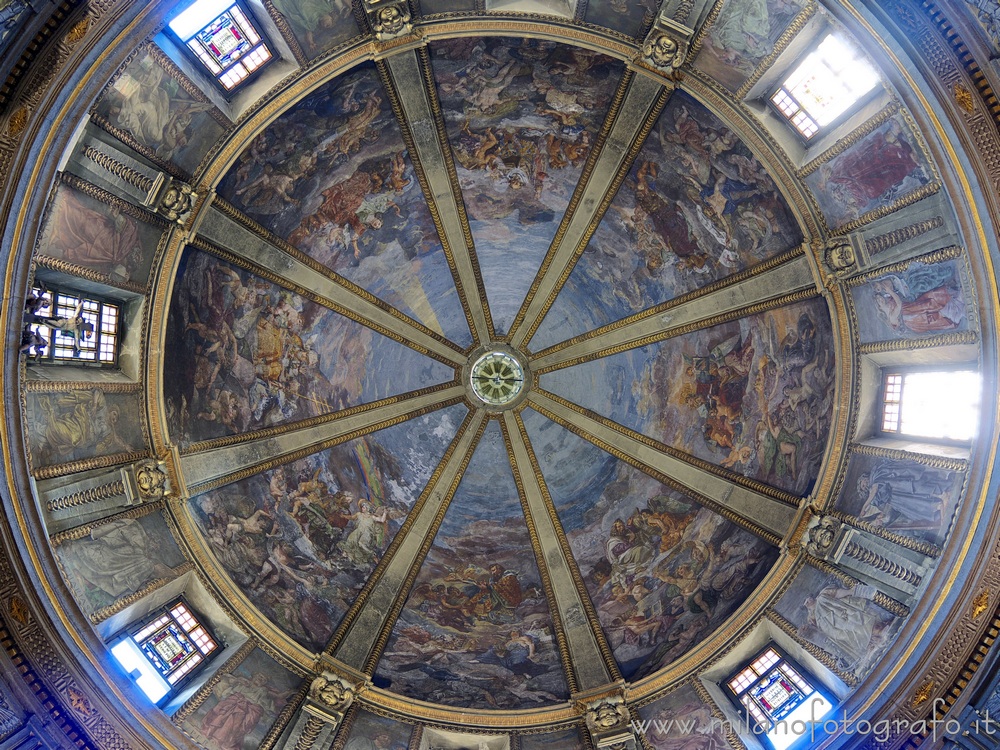 Milan (Italy) - Interior of the dome of the Civic Temple of St. Sebastian